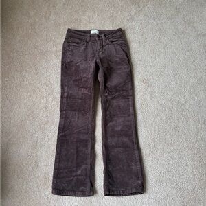 Anthropologie pilcro brown corduroy pants in size 25